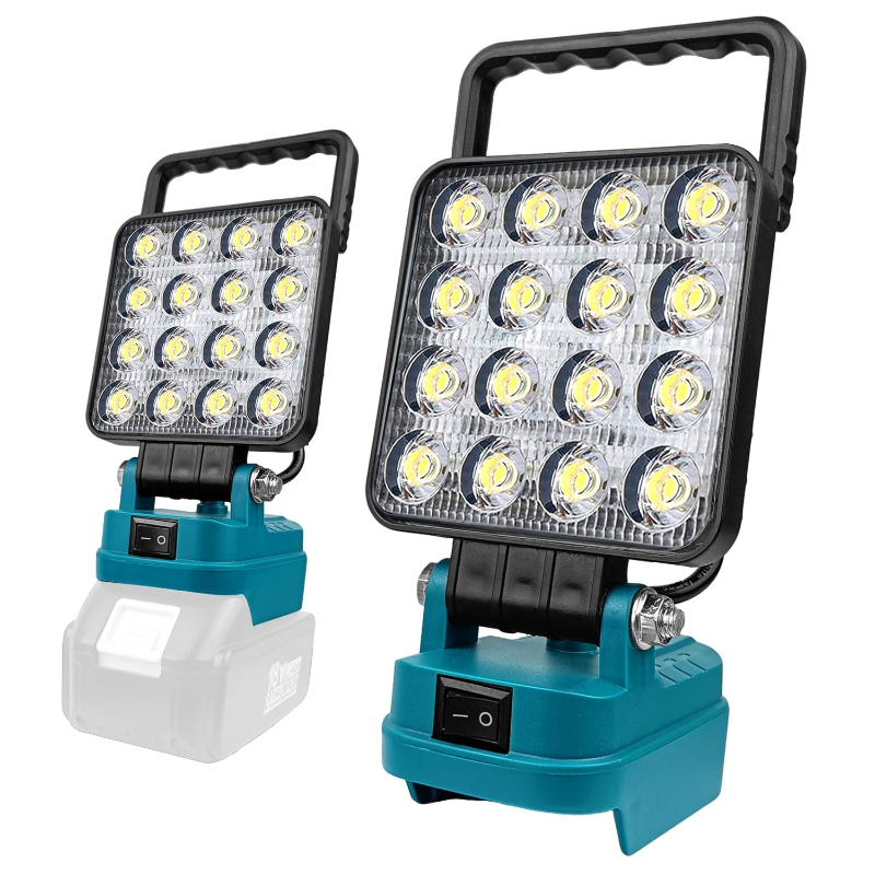 Outdoor Lighting Milwaukee - Portable Construction Site Floodlight with Dual
