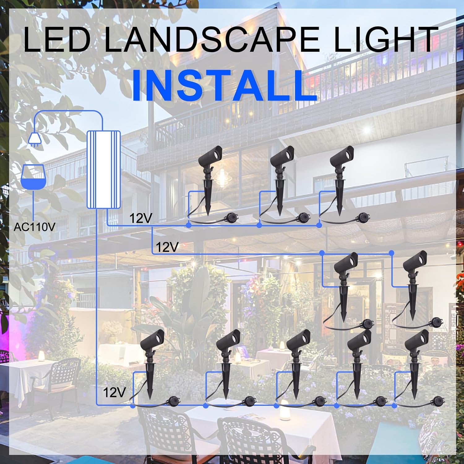Low Voltage 12V LED Landscape  - огляд і ціна Outdoor Lighting Low Voltage