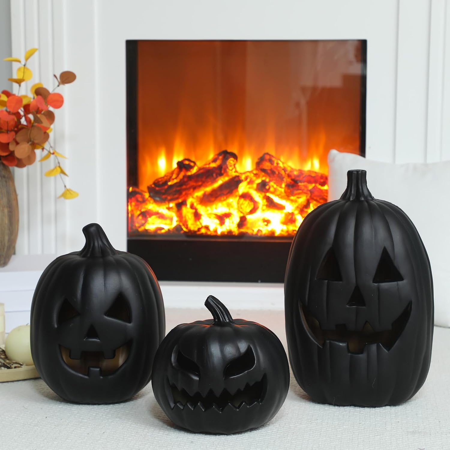 3 Pcs Jack O Lantern Black Dec - огляд і ціна Outdoor Lighting Vintage