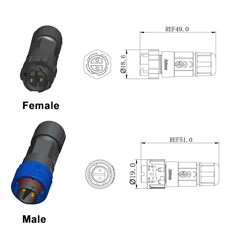2Pin M16 Power Connector Self- - огляд і ціна Outdoor Lighting Wire Connectors