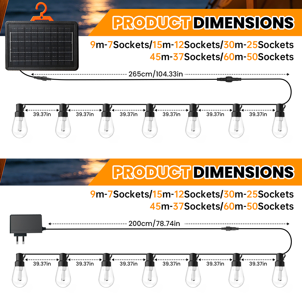 Waterproof LED Globe String Li - огляд і ціна Outdoor Lighting For Fence