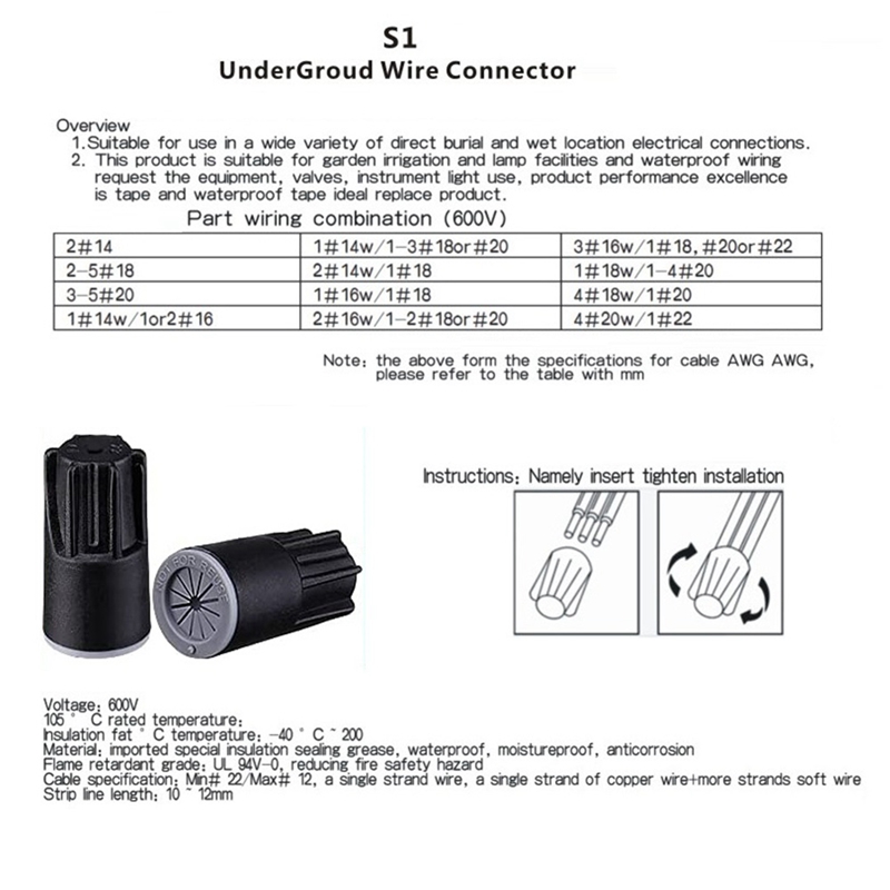 ABJA-Waterproof Wire Connector - огляд і ціна Outdoor Lighting Low Voltage