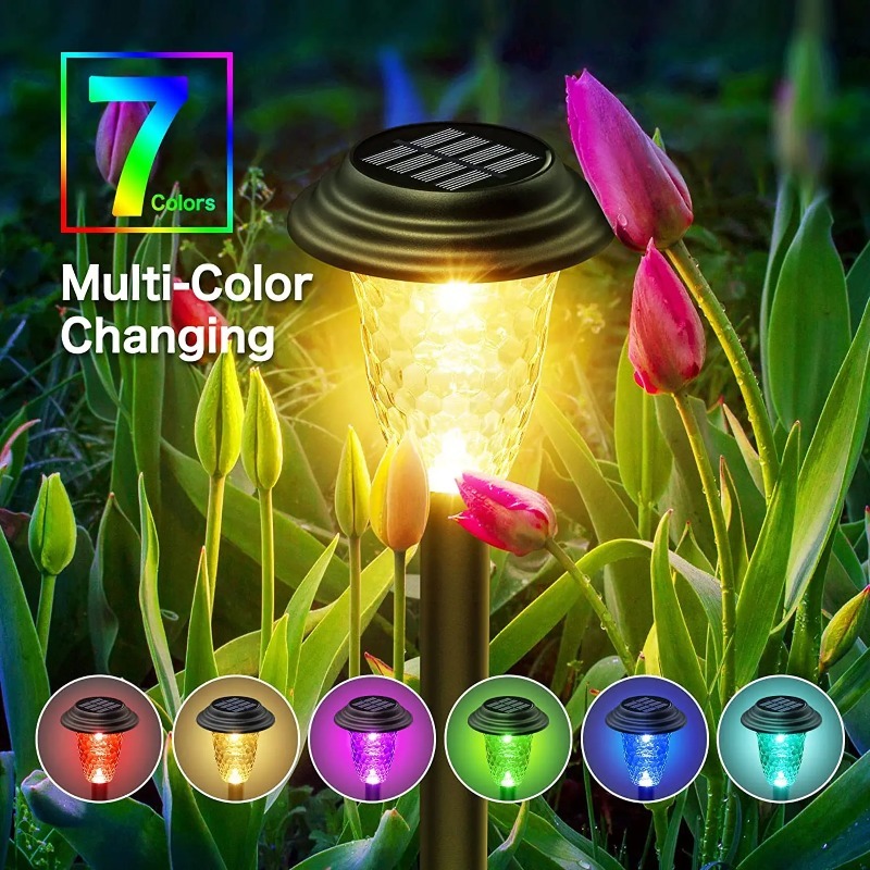 Color Changing Solar Path Ligh - огляд і ціна Outdoor Lighting For Fence