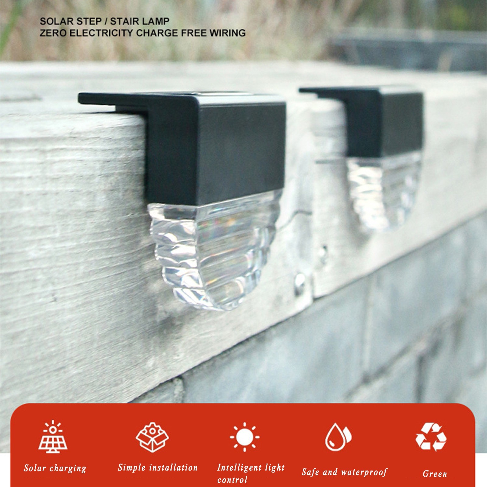 Outdoor Solar Waterproof Led L - огляд і ціна Outdoor Lighting For Fence