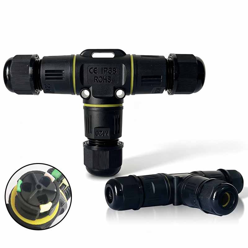 IP68 Waterproof T-Type Cable C - огляд і ціна Outdoor Lighting Wire Connectors
