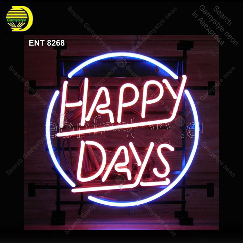 Neon Sign for Happy Days Neon  - огляд і ціна Outdoor Lighting Expressions