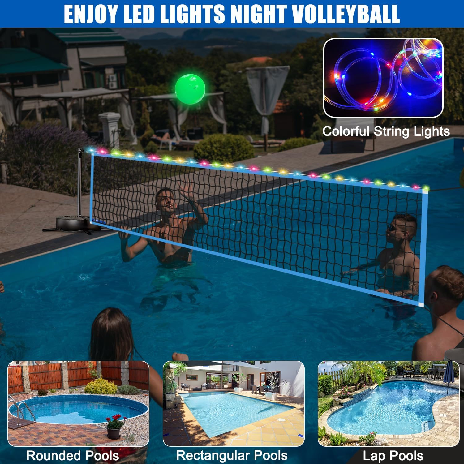 Portable Outdoor LED Volleybal - огляд і ціна Outdoor Lighting Led