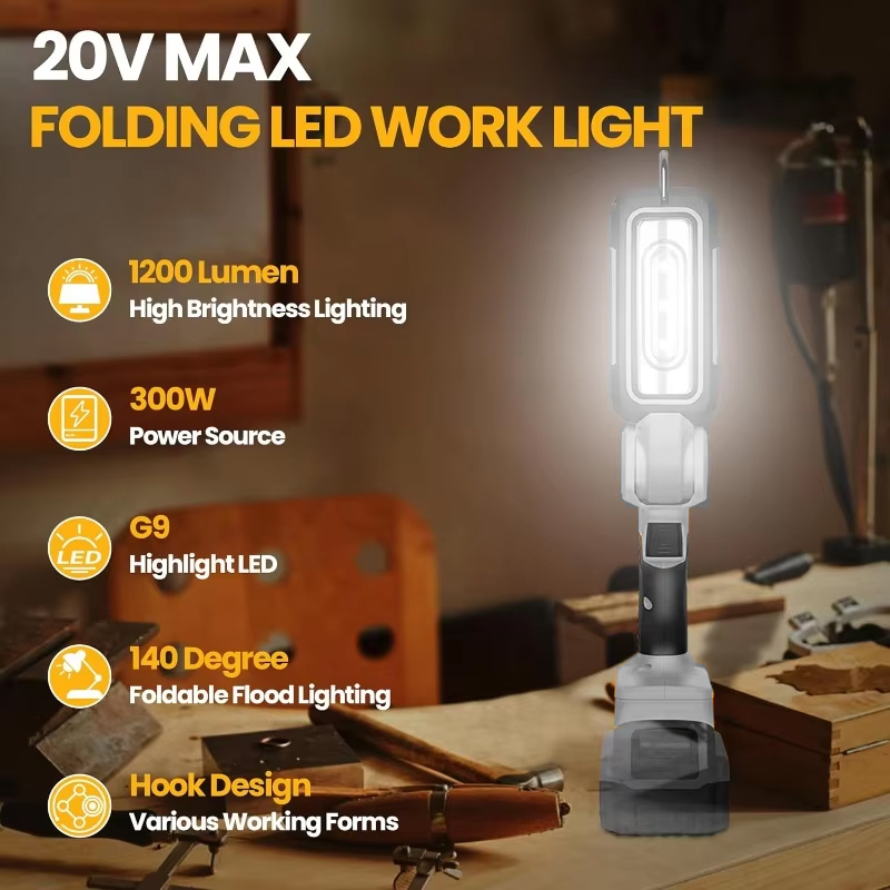 1200lm Cordless LED Work Light - огляд і ціна Outdoor Lighting Milwaukee