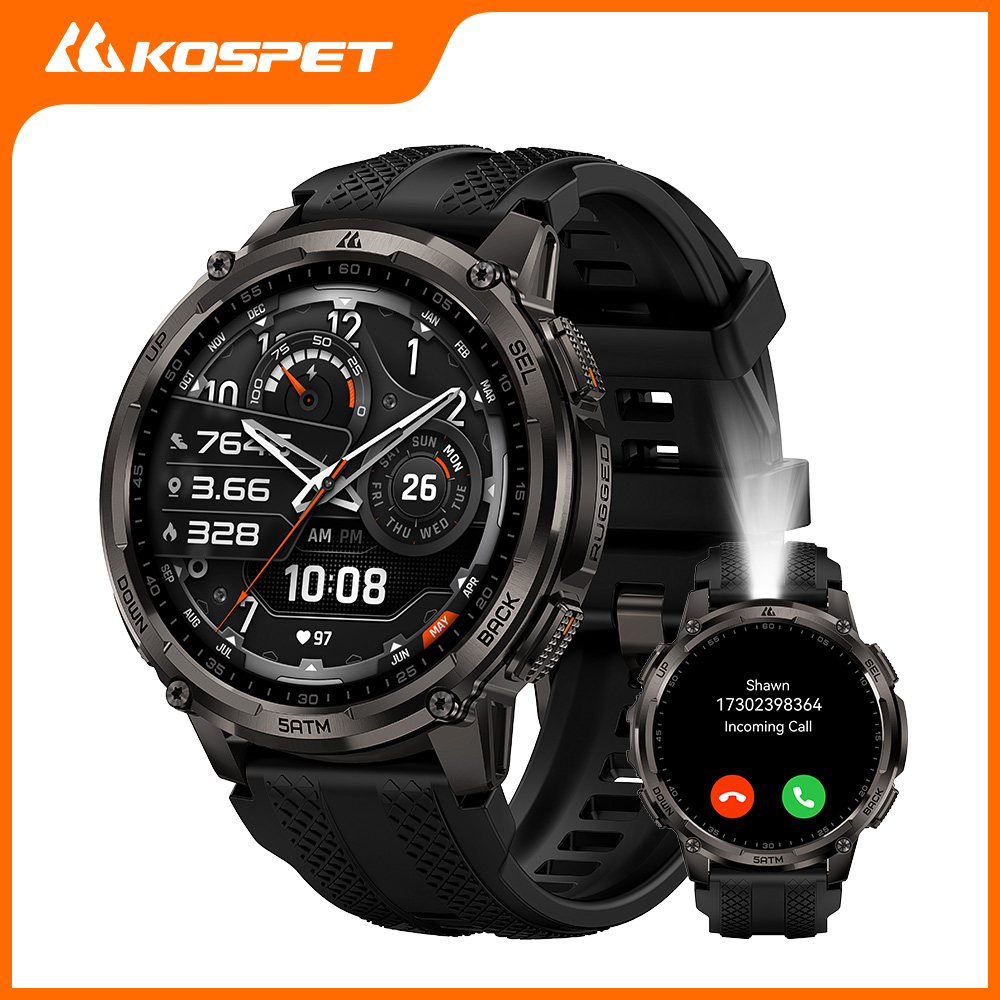 KOSPET TANK T4C Smartwatch Men - огляд і ціна Outdoor Lighting Japanese