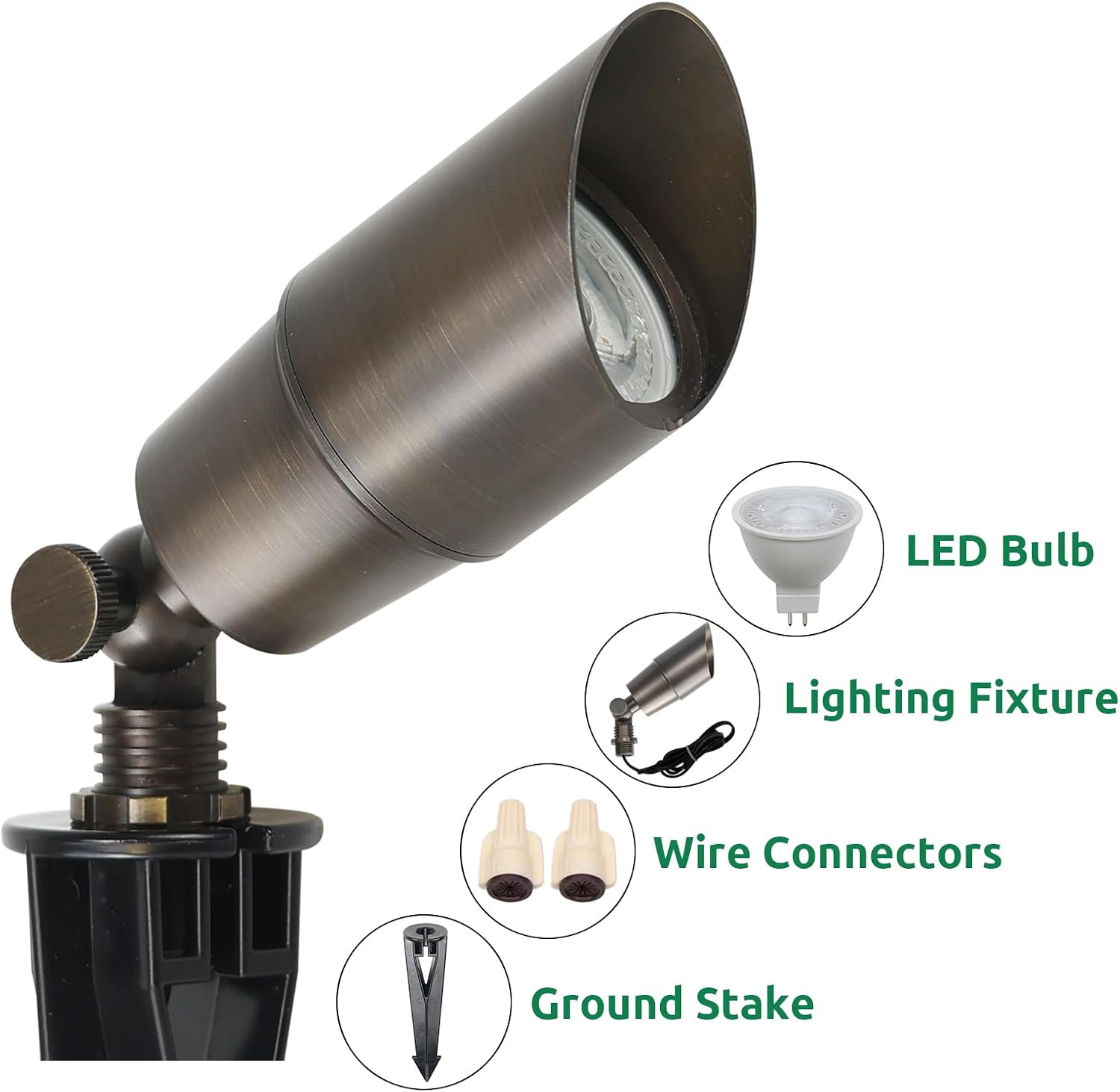 Solid Brass Landscape LED Spot - огляд і ціна Outdoor Lighting Low Voltage