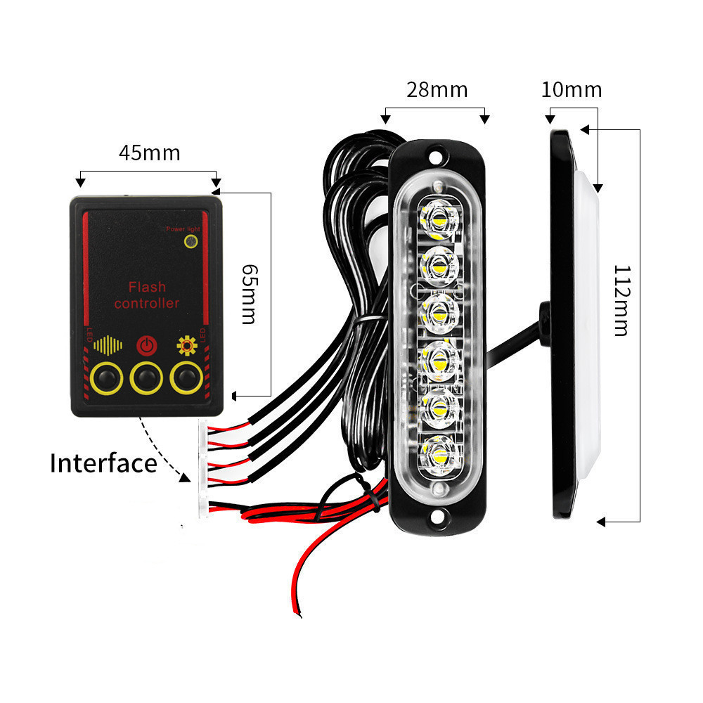 Car Front Grille Lighting 12V  - огляд і ціна Outdoor Lighting Yellow