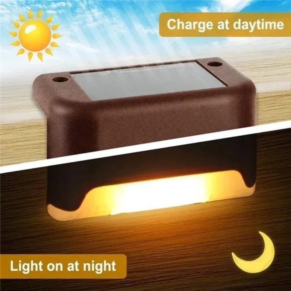 Warm/White LED Solar Step Lamp - огляд і ціна Outdoor Lighting For Fence
