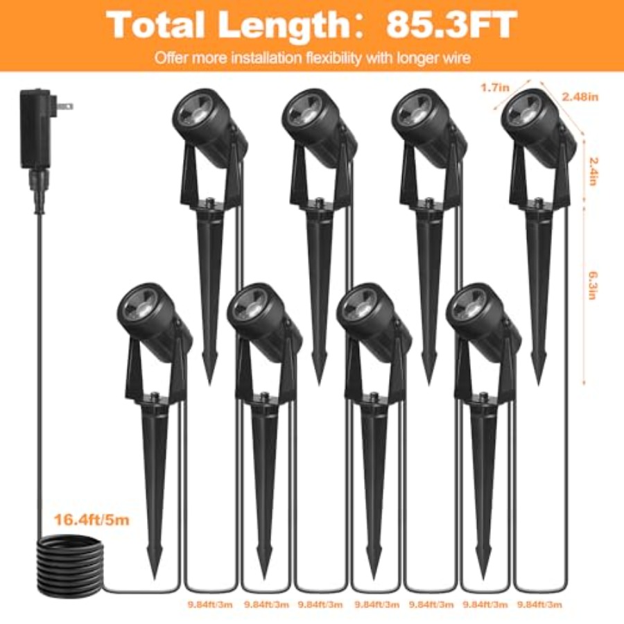 85.3FT LED Outdoor Landscape S - огляд і ціна Outdoor Lighting Low Voltage