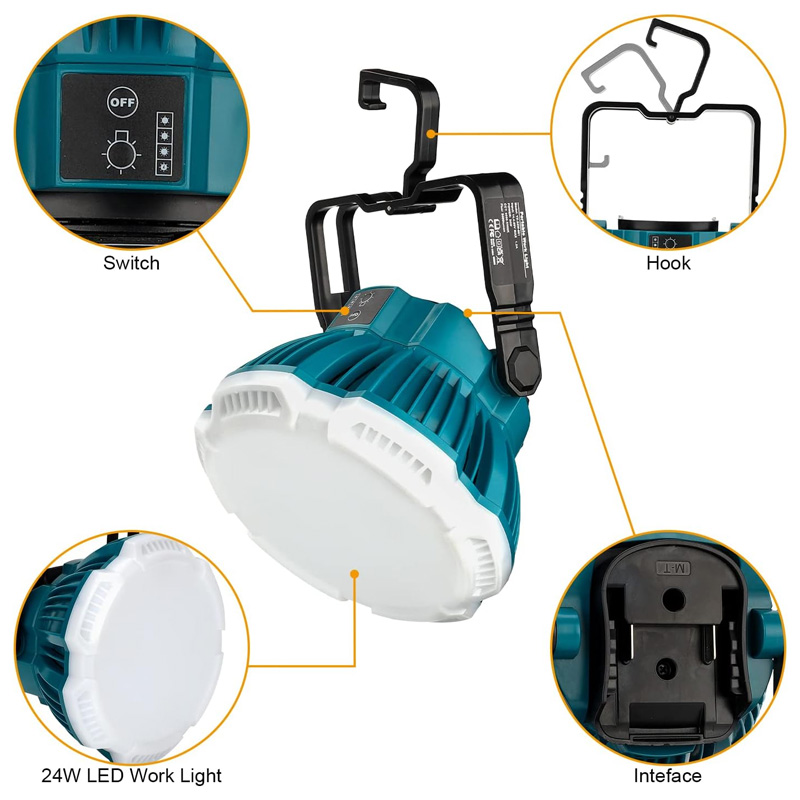 24W LED Work Light For Makita/ - огляд і ціна Outdoor Lighting Milwaukee