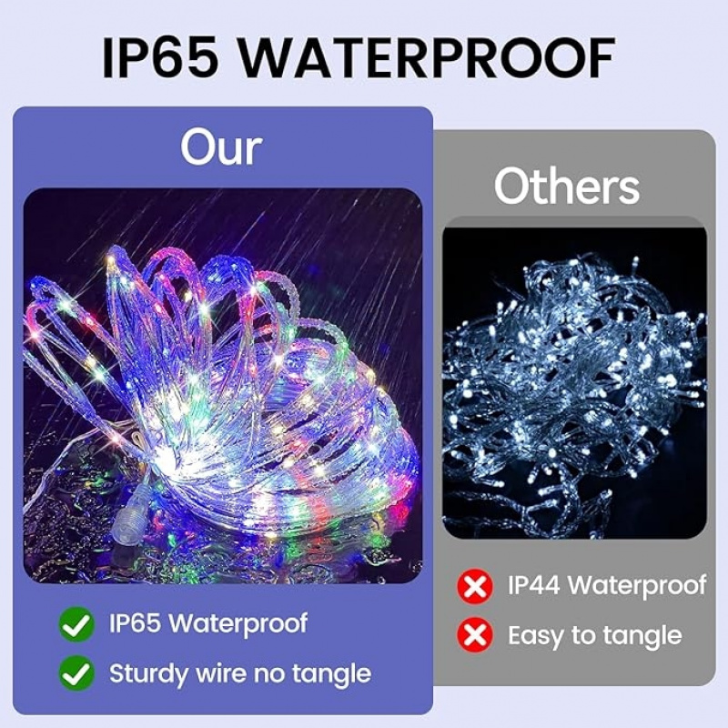 Waterproof Solar LED String Li - огляд і ціна Outdoor Lighting For Fence