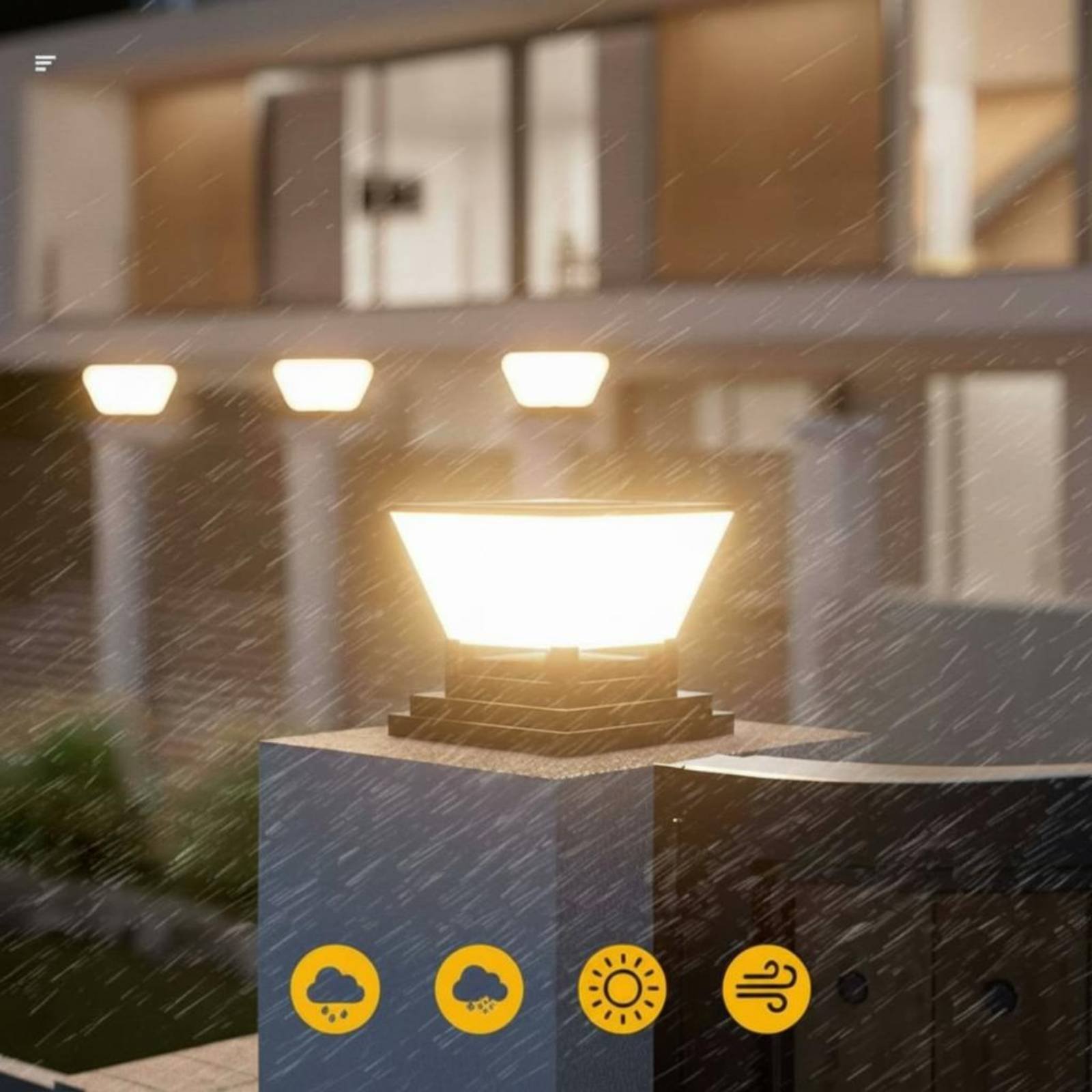 Solar Post Light Water Resista - огляд і ціна Outdoor Lighting For Fence