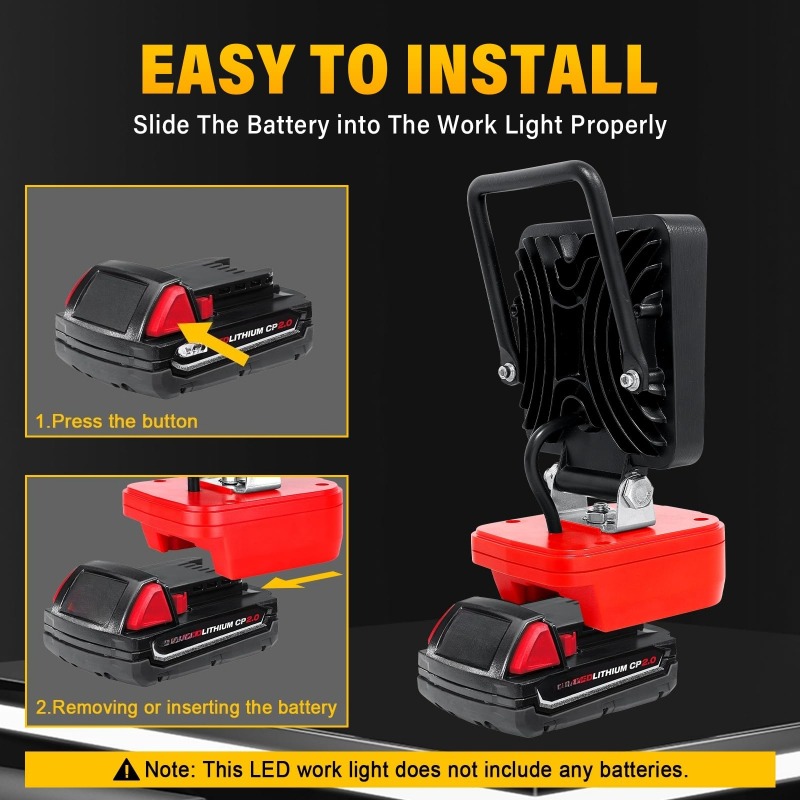 Portable Construction Site Flo - огляд і ціна Outdoor Lighting Milwaukee