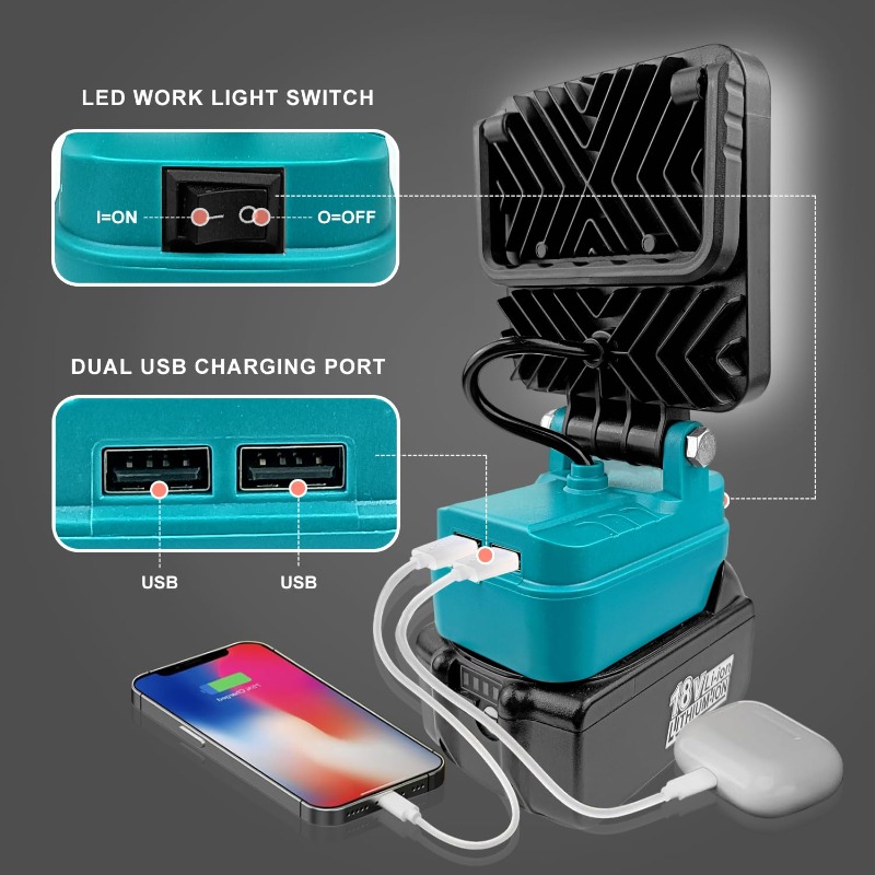Portable Construction Site Flo - огляд і ціна Outdoor Lighting Milwaukee